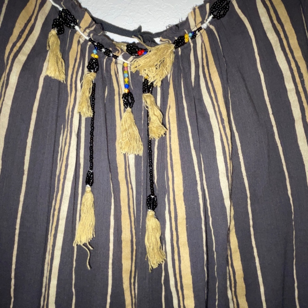 Free People Brown Striped Maxi Dress - Picture 8 of 10